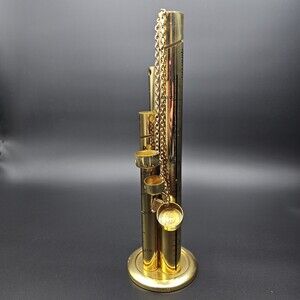 Hand Polished Solid Brass Triple Tower Coin Sorter 1960s Piggy Bank